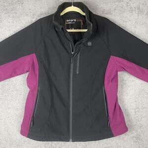 Ororo Heated Jacket Womens Large Softshell Battery Zip Pockets Outdoor Heated Co